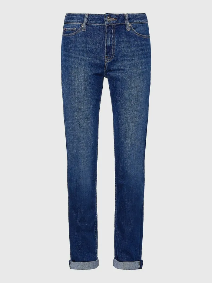 Tommy Hilfiger Rome Mid Rise Straight Faded Jeans Izza Womens Jeans Casaul