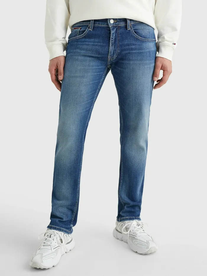 Tommy Hilfiger Ryan Straight Faded Jeans Denim Medium Mens Jeans Casaul