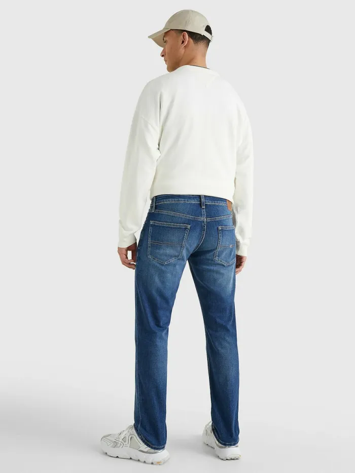 Tommy Hilfiger Ryan Straight Faded Jeans Denim Medium Mens Jeans Casaul