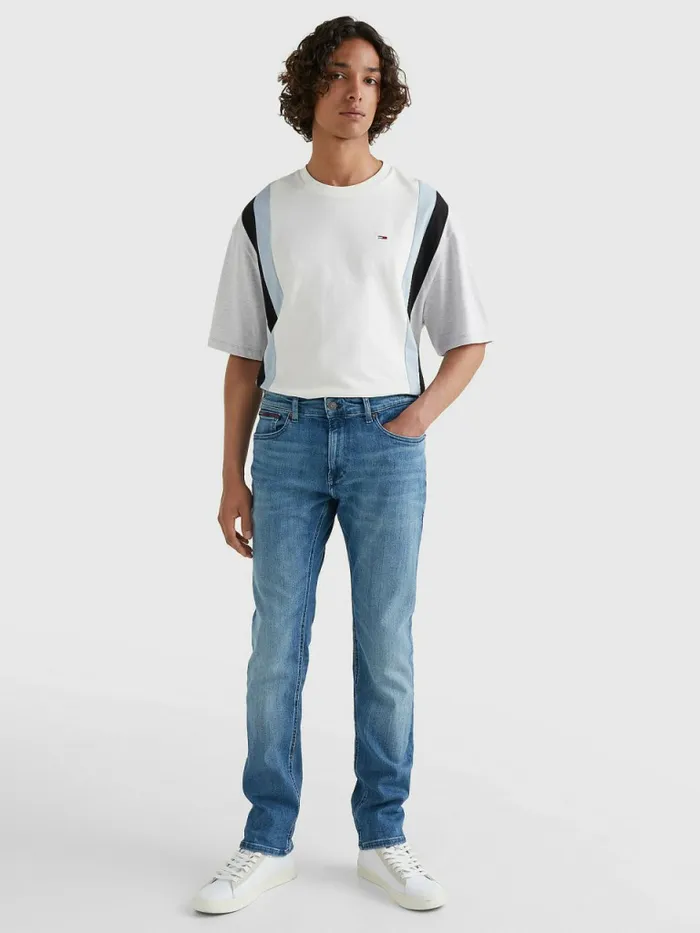 Tommy Hilfiger Scanton Slim Faded Jeans Denim Medium Mens Jeans Popular
