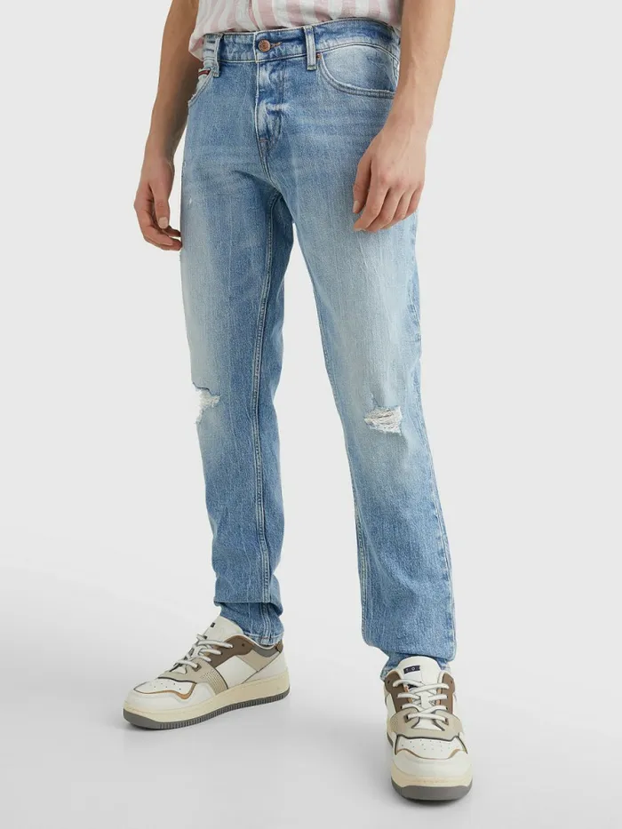 Tommy Hilfiger Scanton Slim Jeans Denim Light Mens Jeans Popular
