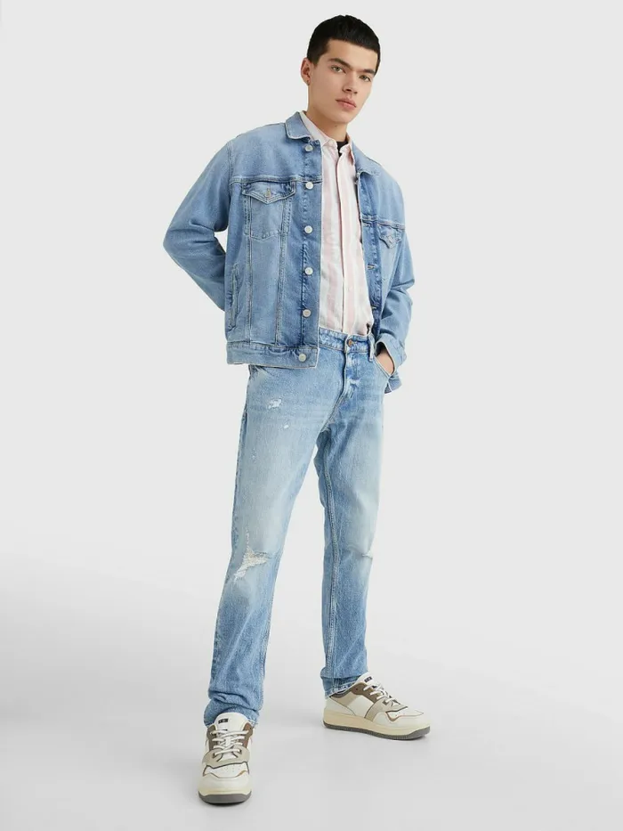 Tommy Hilfiger Scanton Slim Jeans Denim Light Mens Jeans Popular