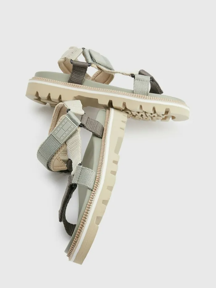 Tommy Hilfiger Serrated Sole Sandals Faded Willow Mens Sandals Sliders and Flip Flops Gift Ideas