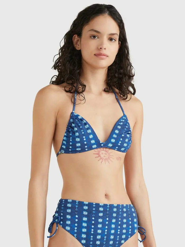 Tommy Hilfiger Shibori Halterneck Triangle Bikini Top Tommy Shibori Womens Swimwear Gift for Friend Tommy Hilfiger Shibori Halterneck Triangle Bikini Top Tommy Shibori Womens Swimwear Gift for Friend
