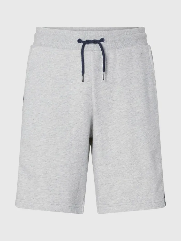 Tommy Hilfiger Side Logo Drawstring Shorts Grey Heather Mens Loungewear and Nightwear Sale