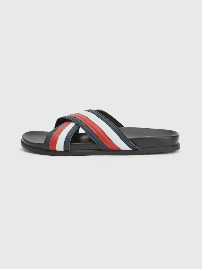 Tommy Hilfiger Signature Crossover Strap Sandals Rwb Mens Trainers Gift 4 You