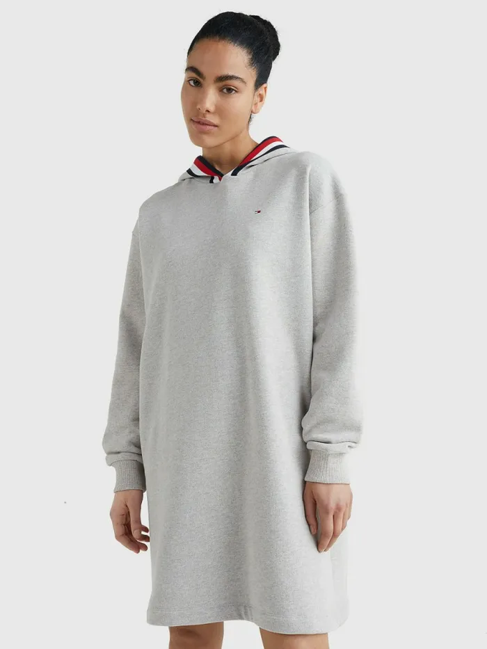 Tommy Hilfiger Signature Detail Hoody Dress LinoRecover Womens Dresses and Jumpsuits Gift for Friend Tommy Hilfiger Signature Detail Hoody Dress LinoRecover Womens Dresses and Jumpsuits Gift for Friend