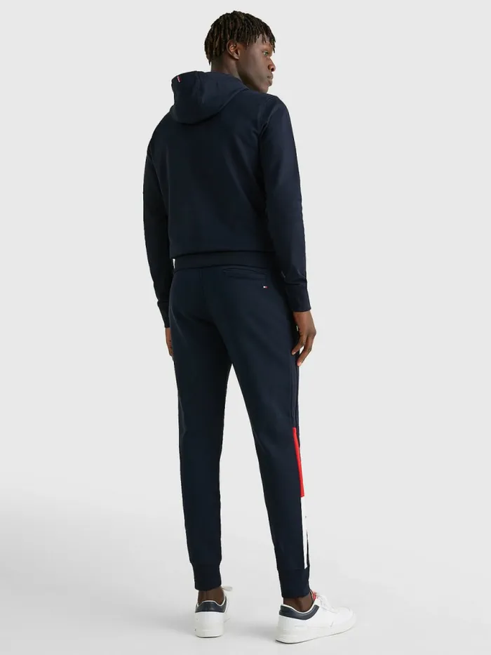 Tommy Hilfiger Signature Detail Joggers Desert Sky Mens Trousers