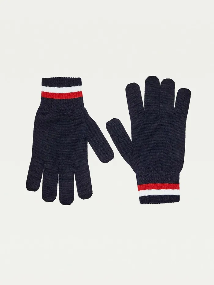 Tommy Hilfiger Signature Fine Knit Wool Gloves Desert Sky Mens Hats and Scarves Popular Tommy Hilfiger Signature Fine Knit Wool Gloves Desert Sky Mens Hats and Scarves Popular