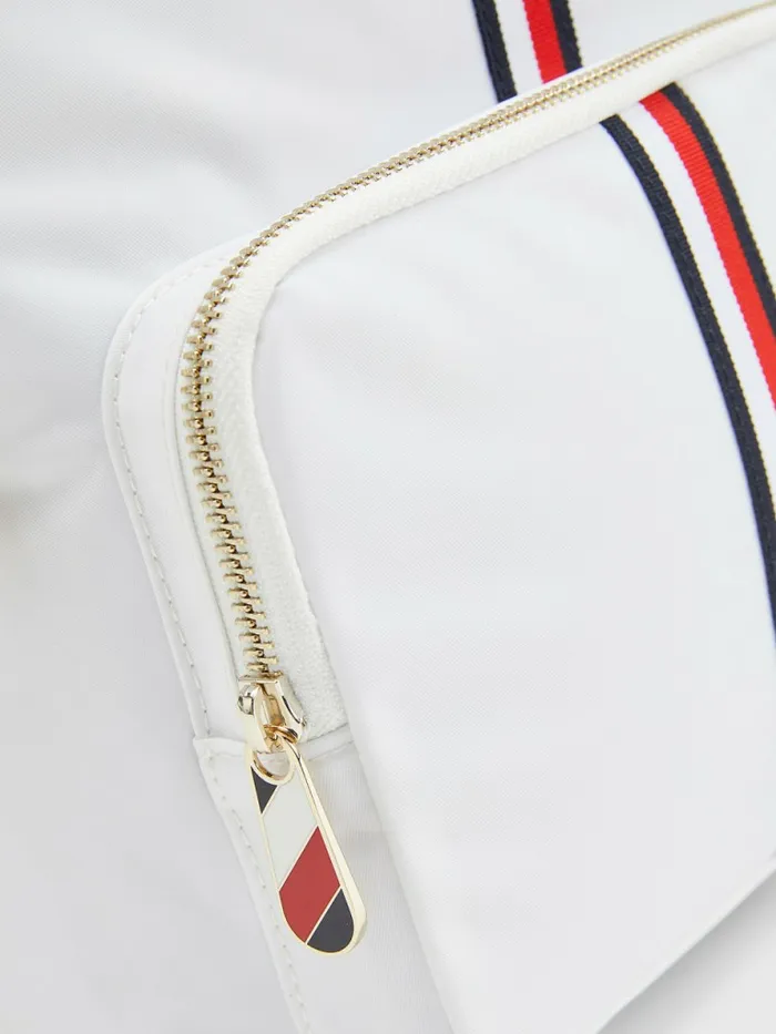 Tommy Hilfiger Signature Tape Backpack White Corporate Womens Bags For Sale