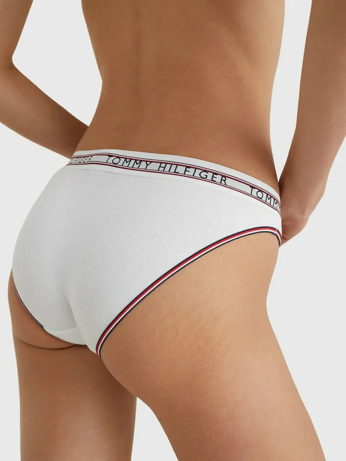 Tommy Hilfiger Signature Tape Briefs White Womens Lingerie
