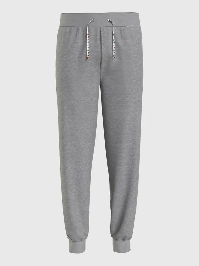 Tommy Hilfiger Signature Tape Joggers Light Grey Heather Mens Trousers
