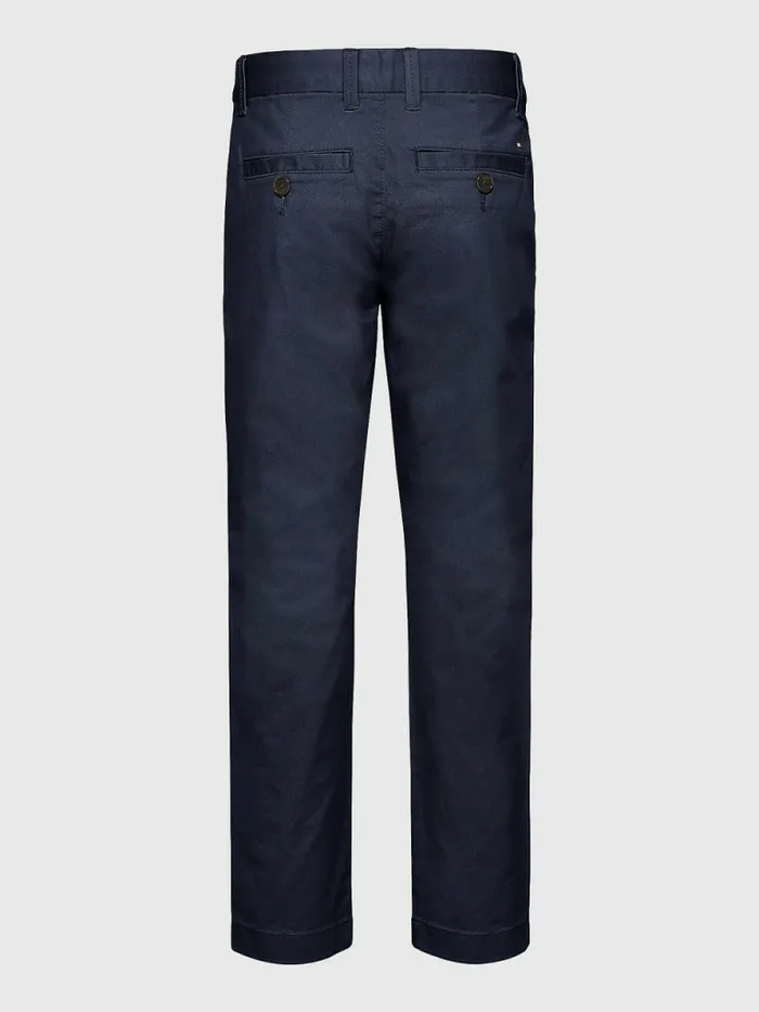 Tommy Hilfiger Signature Tape Stretch Chinos Twilight Navy Boys Trousers and Shorts Casaul