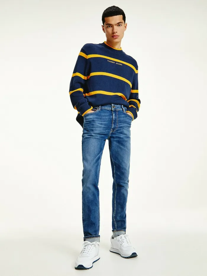 Tommy Hilfiger Simon Skinny Faded Jeans Denim Medium Mens Jeans Online