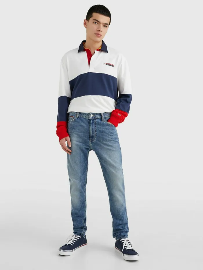 Tommy Hilfiger Simon Skinny Faded Jeans Denim Medium Mens Jeans Popular