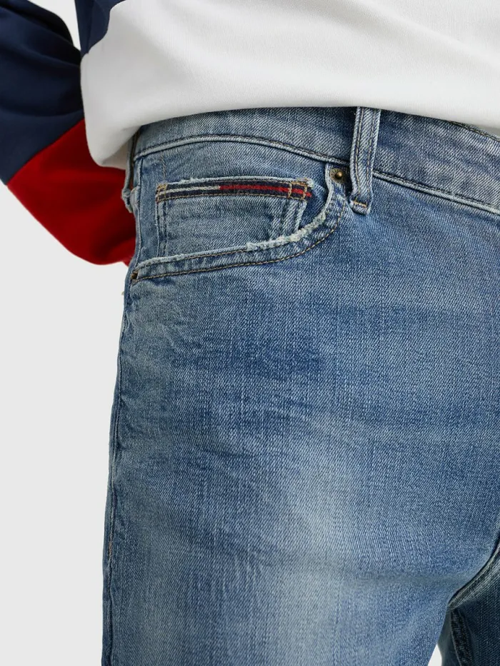 Tommy Hilfiger Simon Skinny Faded Jeans Denim Medium Mens Jeans Popular