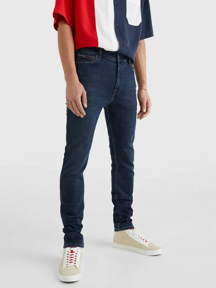 Tommy Hilfiger Simon Skinny Fit Jeans Denim Black Mens Jeans On Sale