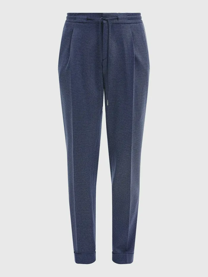 Tommy Hilfiger Slim Fit Drawstring Trousers Blue Mens Trousers