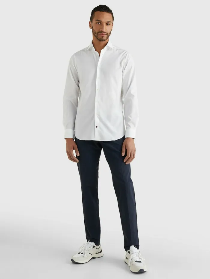 Tommy Hilfiger Slim Fit Stretch Cotton Shirt Mens Shirts Gift 4 You