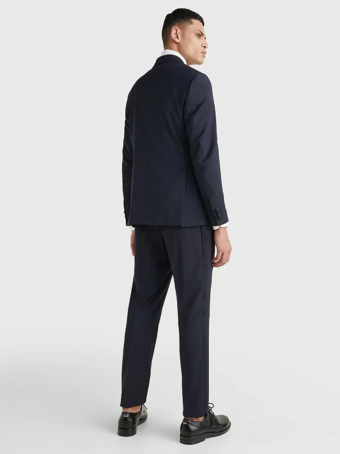 Tommy Hilfiger Slim Fit Tuxedo Blazer Blue Mens Blazers