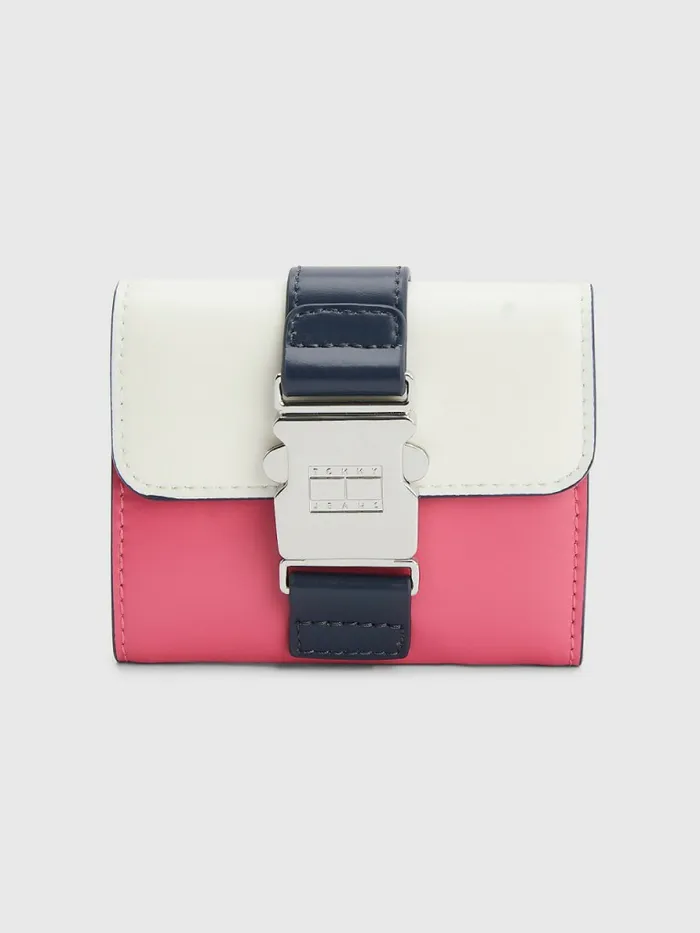 Tommy Hilfiger Small BiColour Flap Wallet Pink Alert Mix Womens Wallets and Keyrings For Sale Tommy Hilfiger Small BiColour Flap Wallet Pink Alert Mix Womens Wallets and Keyrings For Sale