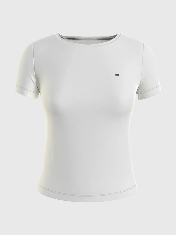 Tommy Hilfiger Soft Jersey TShirt Ecru Womens TShirts Gift for Friend