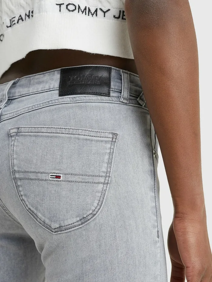 Tommy Hilfiger Sophie Low Rise Skinny Faded Jeans Denim Black Womens Jeans For Sale