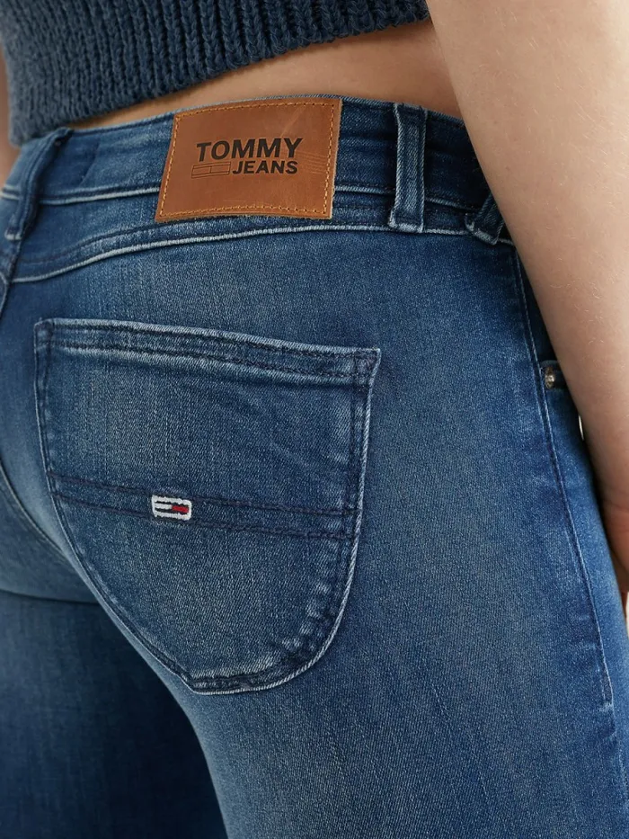 Tommy Hilfiger Sophie Low Rise Skinny Faded Jeans New Niceville Mid Blue Stretch Womens Jeans Casaul