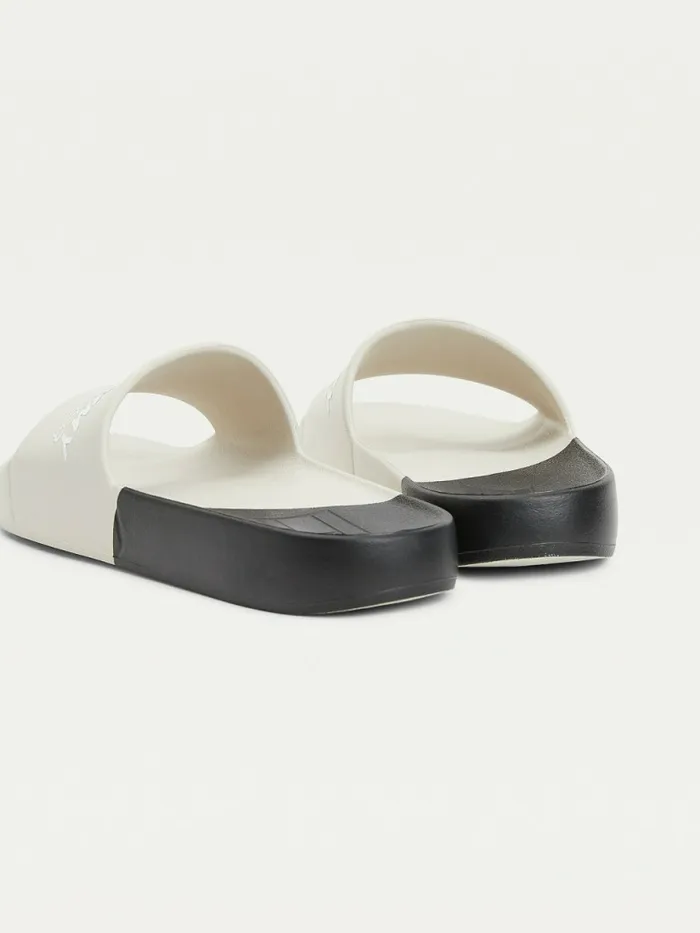Tommy Hilfiger Sport ColourBlocked Logo Pool Slides White Dove Womens Sandals For Sale