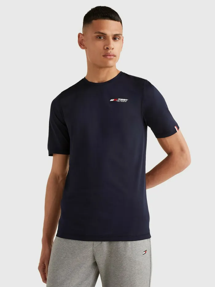 Tommy Hilfiger Sport Essential Logo Training TShirt Desert Sky Mens Tommy Hilfiger Sport Tommy Hilfiger Sport Essential Logo Training TShirt Desert Sky Mens Tommy Hilfiger Sport
