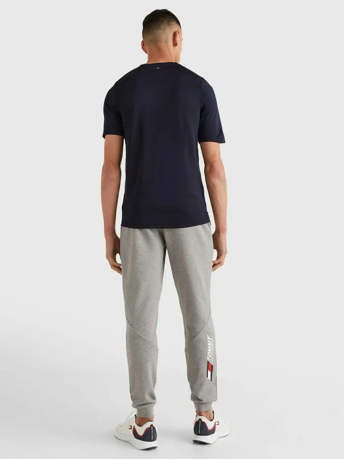 Tommy Hilfiger Sport Essential Logo Training TShirt Desert Sky Mens Tommy Hilfiger Sport