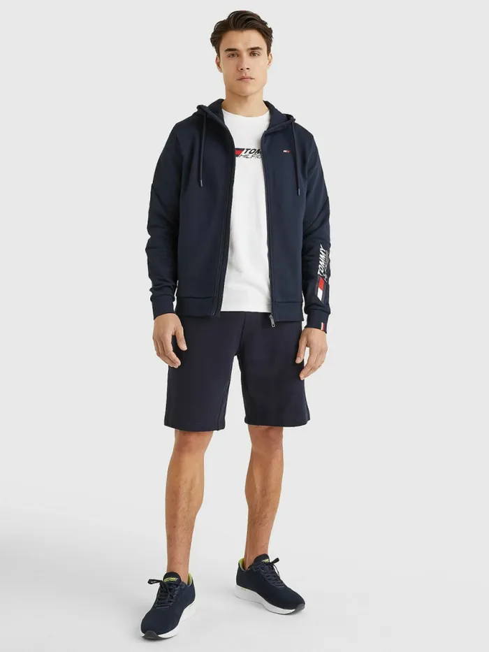 Tommy Hilfiger Sport Essential Th Cool ZipThru Hoody Desert Sky Mens Sweatshirts and Hoodies Sale
