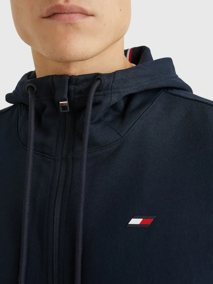 Tommy Hilfiger Sport Essential Th Cool ZipThru Hoody Desert Sky Mens Sweatshirts and Hoodies Sale