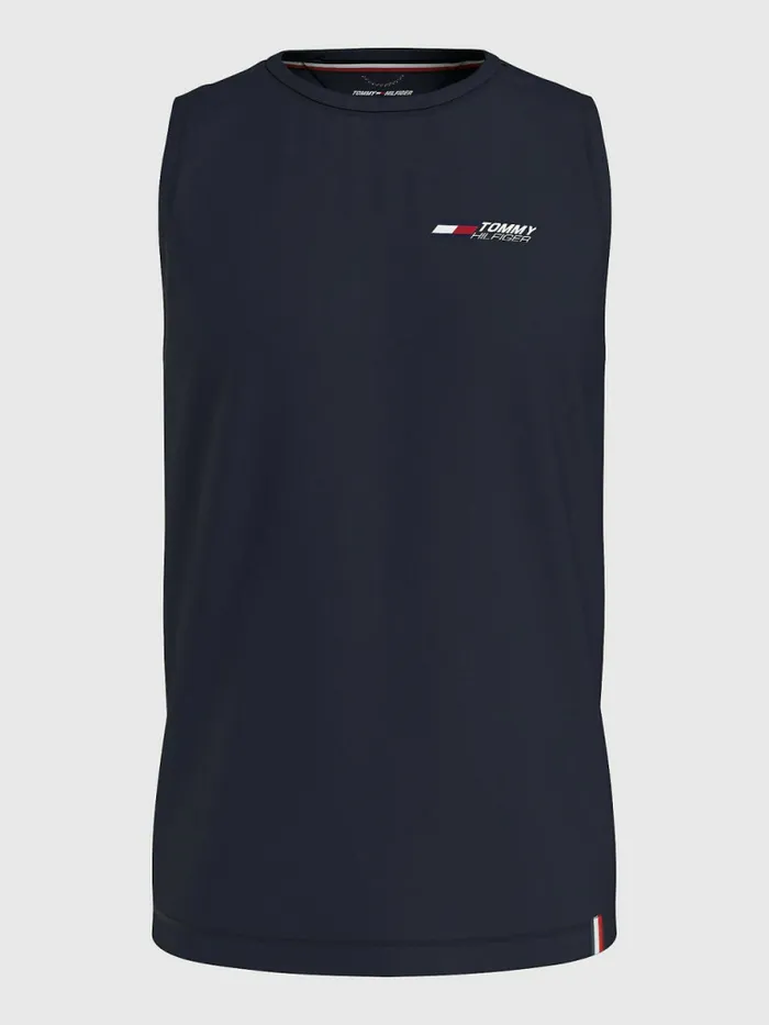 Tommy Hilfiger Sport Essential Training Tank Top Desert Sky Mens Tommy Hilfiger Sport