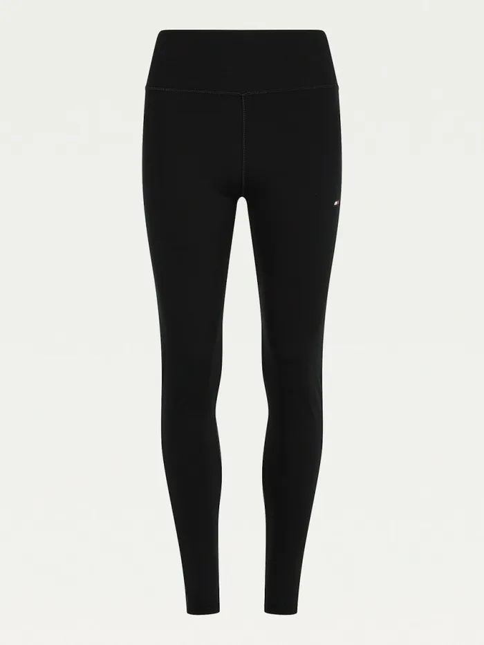 Tommy Hilfiger Sport Full Length Graphic Leggings Black Womens Tommy Hilfiger Sport