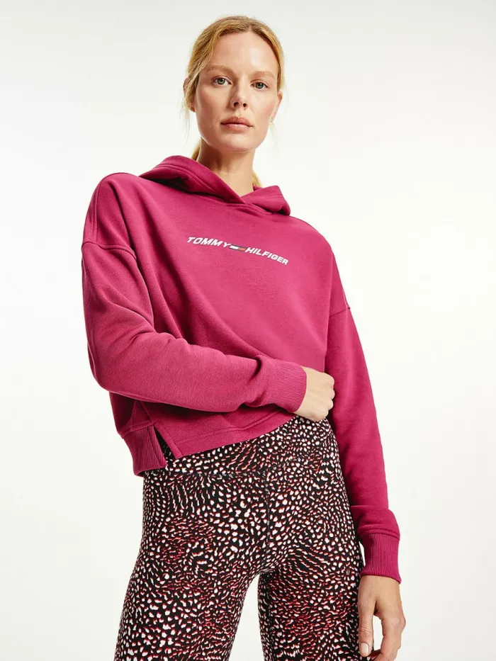 Tommy Hilfiger Sport Graphic Hoody Crimson Ruby Womens Sweatshirts and Hoodies Fashion Tommy Hilfiger Sport Graphic Hoody Crimson Ruby Womens Sweatshirts and Hoodies Fashion