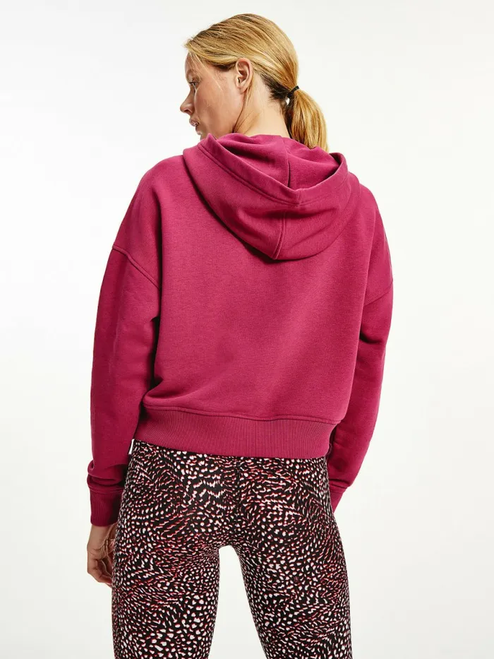 Tommy Hilfiger Sport Graphic Hoody Crimson Ruby Womens Sweatshirts and Hoodies Fashion