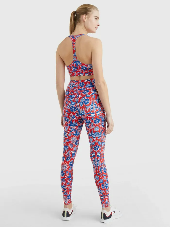 Tommy Hilfiger Sport High Rise Full Length Leggings Island Print Womens CoOrds