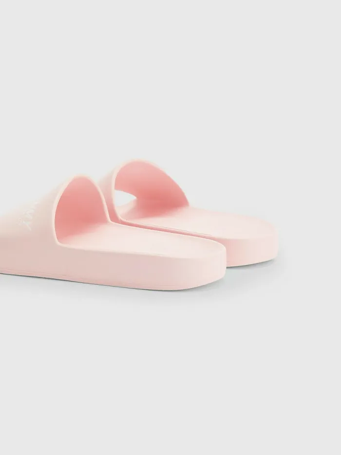 Tommy Hilfiger Sport Logo Slides Pink Dust Womens Sandals Online