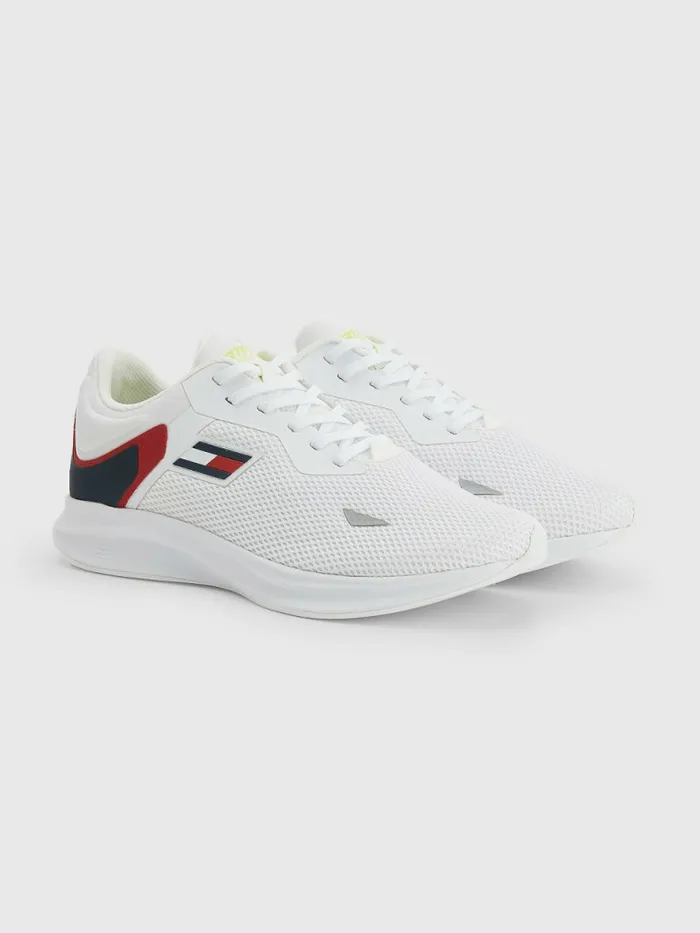 Tommy Hilfiger Sport Mesh Runner Trainers White Womens Trainers Casaul