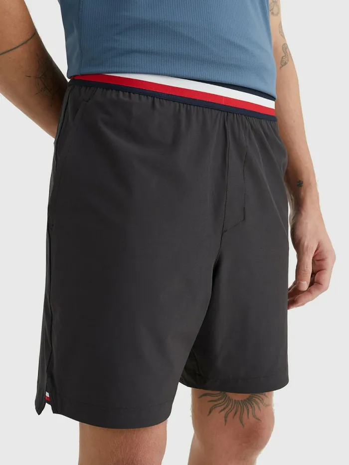 Tommy Hilfiger Sport Moisture Wicking Shorts Black Mens Shorts Popular
