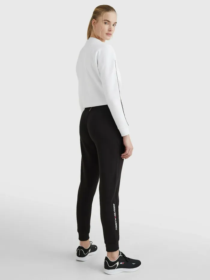 Tommy Hilfiger Sport Organic Cotton Joggers Black Womens Trousers