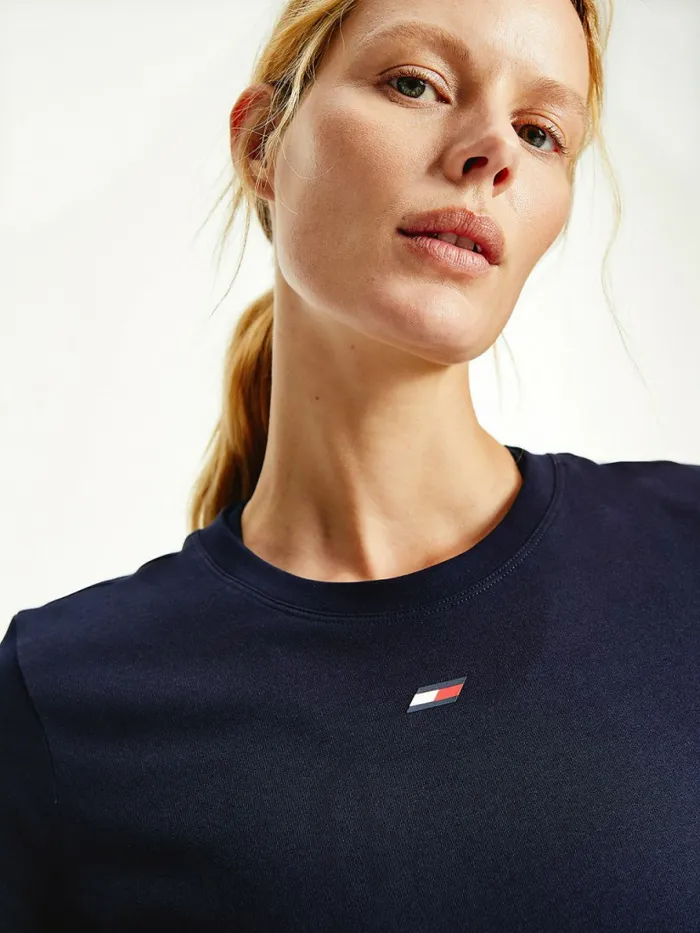Tommy Hilfiger Sport Organic Cotton TShirt Desert Sky Womens TShirts Popular