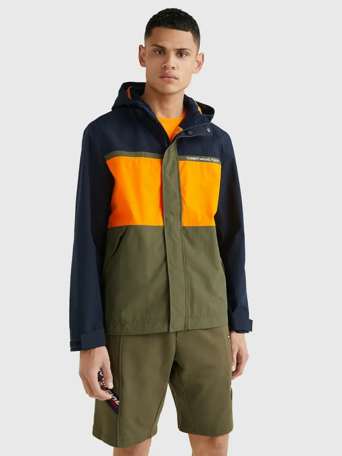 Tommy Hilfiger Sport Performance Water Repellent Jacket Desert Sky Mens Coats and Jackets Cheap On Sale Tommy Hilfiger Sport Performance Water Repellent Jacket Desert Sky Mens Coats and Jackets Cheap On Sale