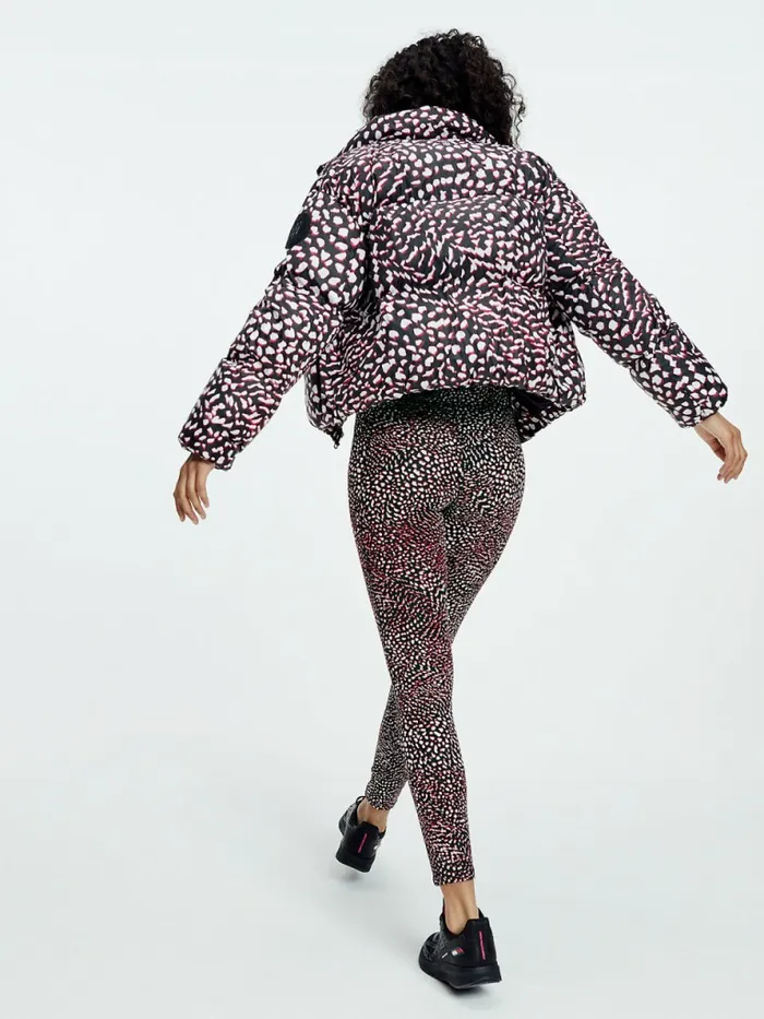Tommy Hilfiger Sport Print Full Length Leggings Feather All Over Womens Trousers
