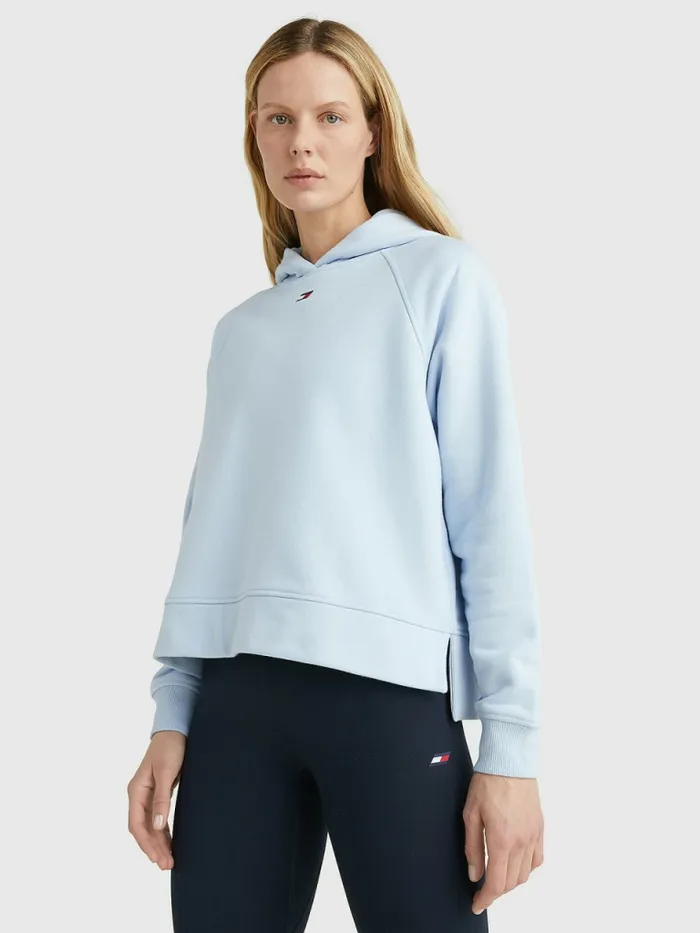 Tommy Hilfiger Sport Regular Fit Raglan Hoody Breezy Blue Womens Sweatshirts and Hoodies Gift Ideas Tommy Hilfiger Sport Regular Fit Raglan Hoody Breezy Blue Womens Sweatshirts and Hoodies Gift Ideas