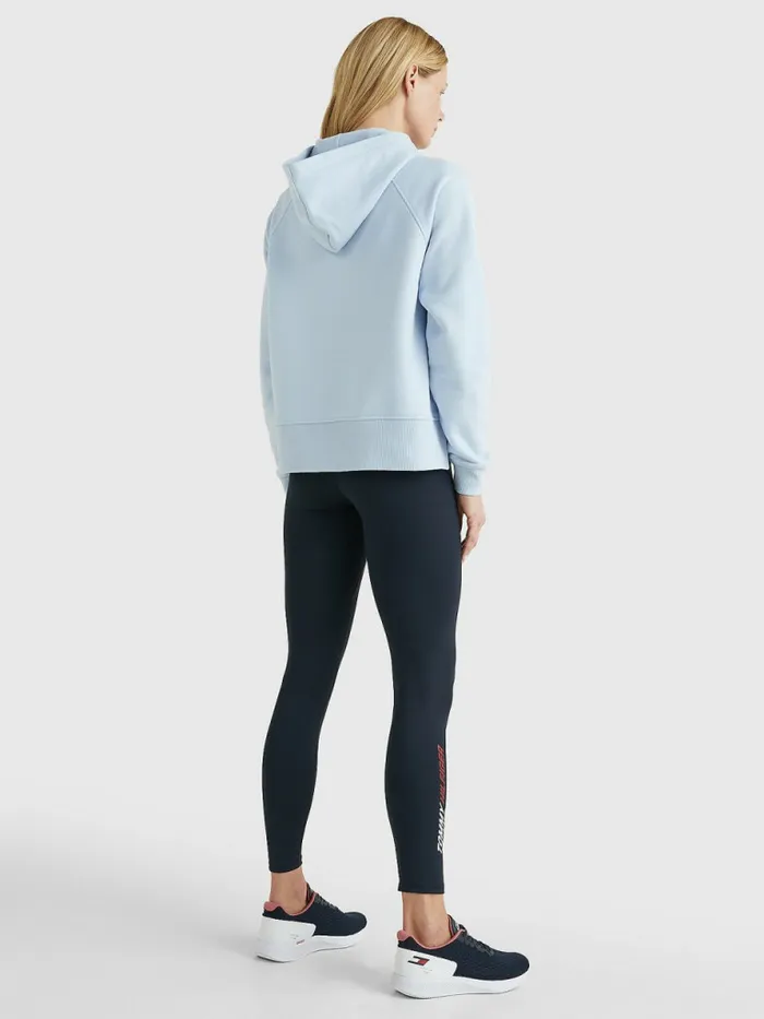 Tommy Hilfiger Sport Regular Fit Raglan Hoody Breezy Blue Womens Sweatshirts and Hoodies Gift Ideas