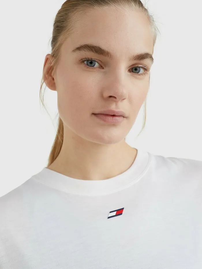Tommy Hilfiger Sport Relaxed Fit TShirt Th Optic White Womens TShirts Online
