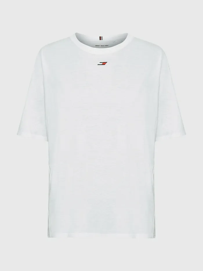 Tommy Hilfiger Sport Relaxed Fit TShirt Th Optic White Womens TShirts Online