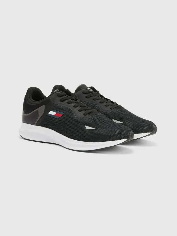 Tommy Hilfiger Sport Runner Mesh Trainers Black Mens Sandals Sliders and Flip Flops Gift for Friend Tommy Hilfiger Sport Runner Mesh Trainers Black Mens Sandals Sliders and Flip Flops Gift for Friend